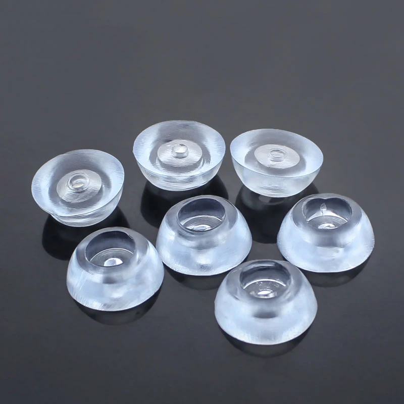 17mm/20mm Silicone Pad Transparent Soft Foot Nail Screw On Clear Rubber Feet Non-slip Pads For Furniture Floor Desk Protection