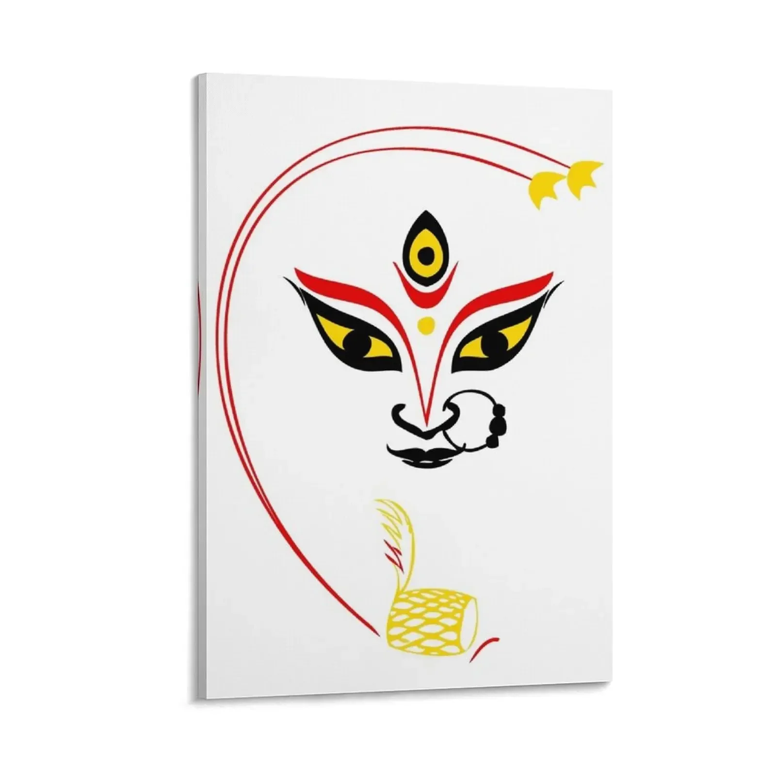 

Line Art Goddess Durga Canvas Painting room decor Picture on the wall decorative wall poster