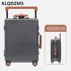 KLQDZMS-Valise à Roulettes Universelle de 20, 24, 26 et 28 Pouces, Cadre en Aluminium de Haute Qualité