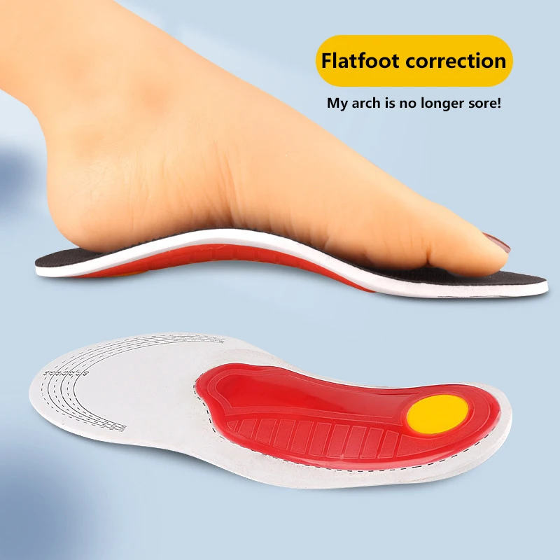Semelles orthopédiques avec soutien de la voûte plantaire pour pieds plats, amortissantes et respirantes, pour soulager la pression et la fatigue des pieds