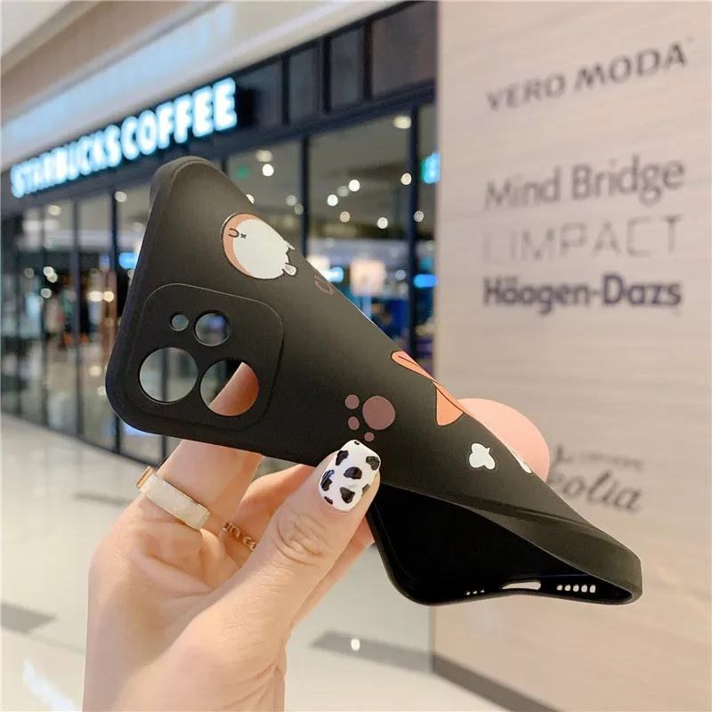 Cute 3D Corgi Ass Squishy Decompress Stereo Elastic Soft Phone Case for Iphone 15 11 12 13 14 Pro X XR XS 11 12 Pro Max Cover images - 6