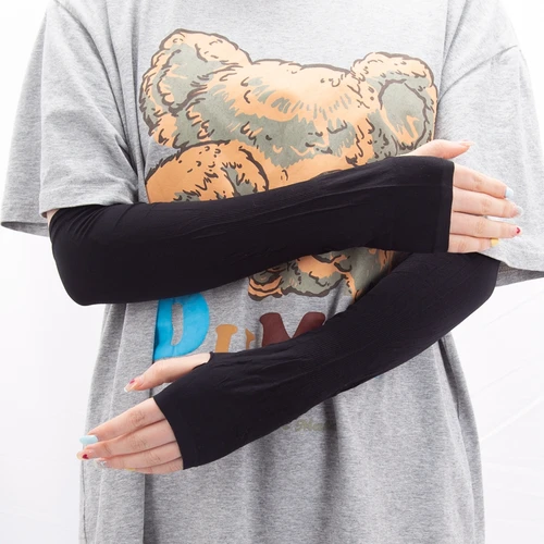 Manguitos de protección solar para hombre y mujer, guantes largos transpirables de secado rápido, protección solar UV, para ciclismo