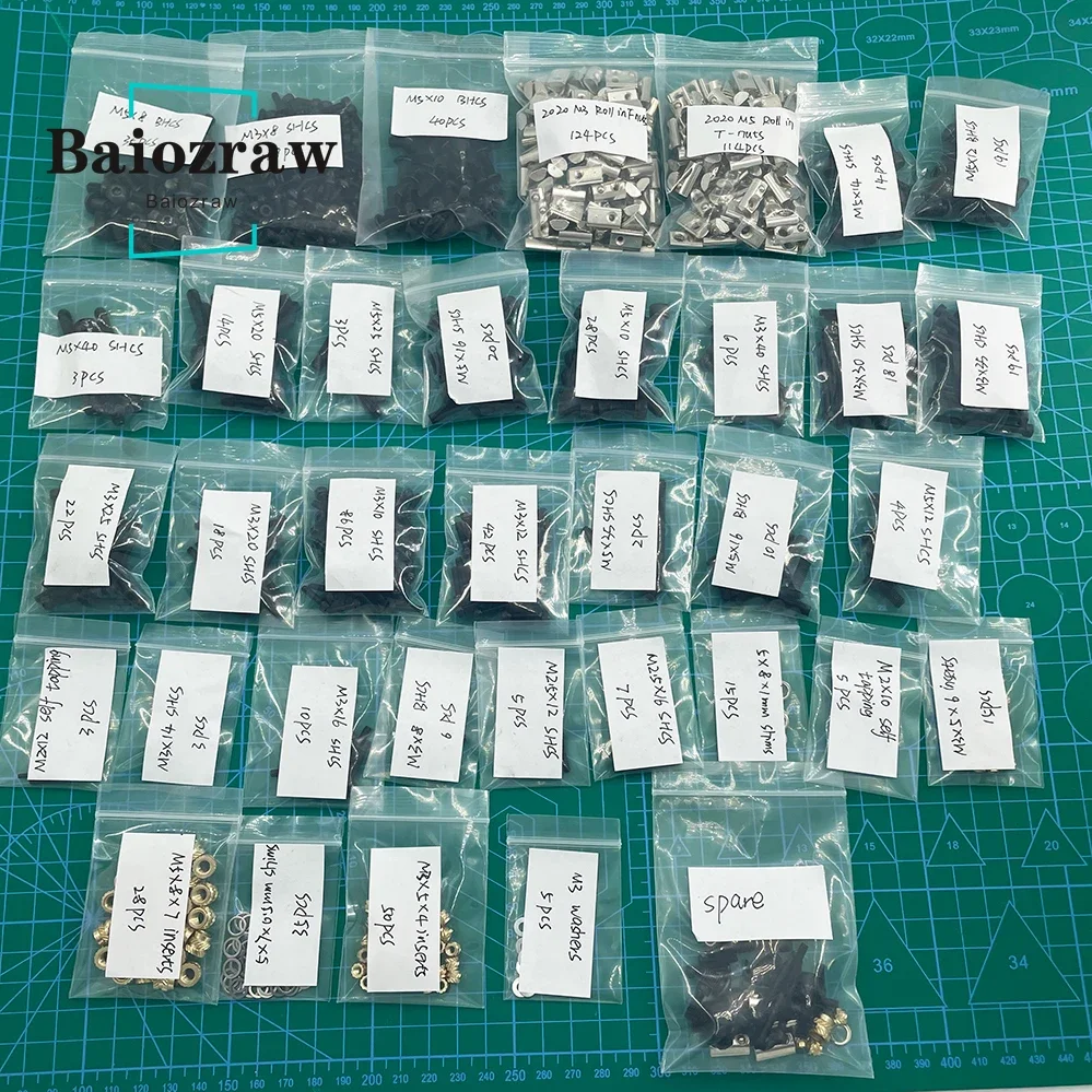 

Baiozraw Gasherbrum ANNEX K3 R1.2 Screw Kit DIY Project Fasteners Screws Nuts Full Kit for ANNEX K3 R1.2 3D Printer