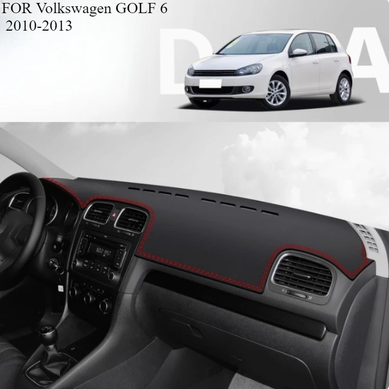 

FOR Volkswagen GOLF 6 2010-2013 Car Dash Mat Dashmat Dashboard Mat Cover Sun Shade Dash Board Cover Carpet Accessories