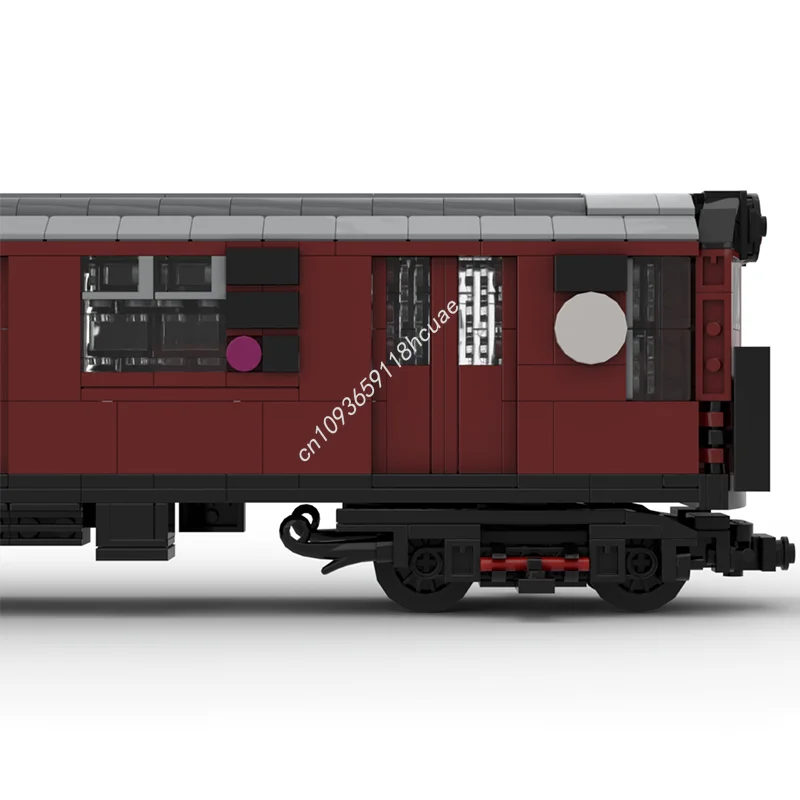 994 Uds. MOC City NYC Metro R33WF Redbird tren modelo bloques de construcción ladrillos apilables juguetes educativos creativos regalo para niños Diy