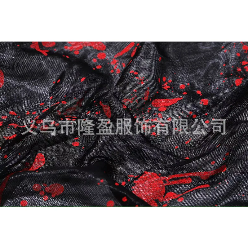 Halloween Cosplay Mantel Kostuum Prop Bloed Palm Print Bloeden Cape, Enge Vampier Gotische Feestdecoratie