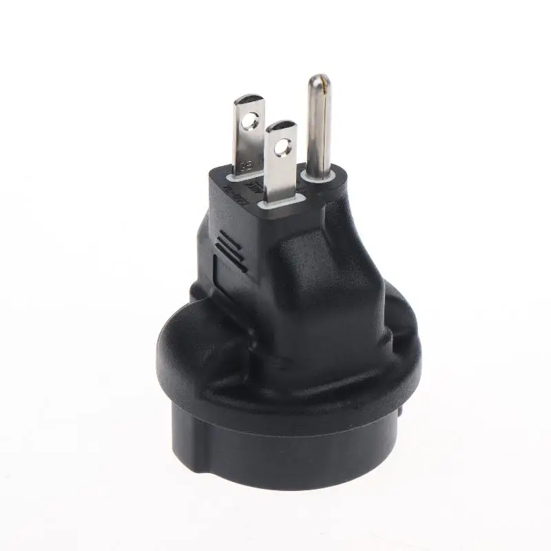 EU To US Converter Schuko Female To USA Plug Adapter US NEMA 5-15P Plug To Europe CEE7/3 Schuko Receptacle Adapter