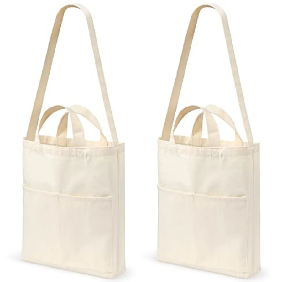 

Lily queen Canvas Tote Bag for Crafting Reusable Grocery Shoulder Bags 2pcs