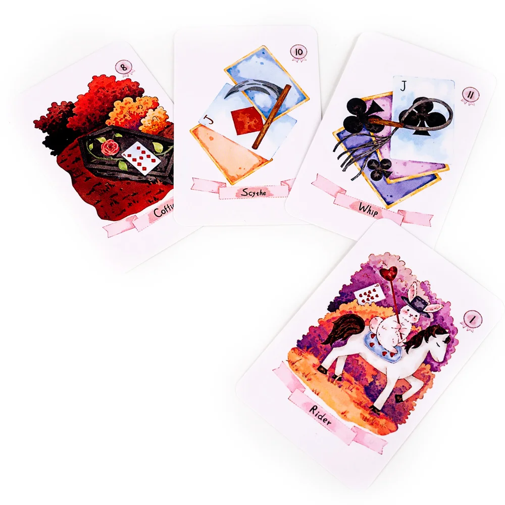 42pcs Rana Psychic Dream Lenormand Tarot Deck Wizard Oracle Cards Deck Prophecy Deck Lenormand