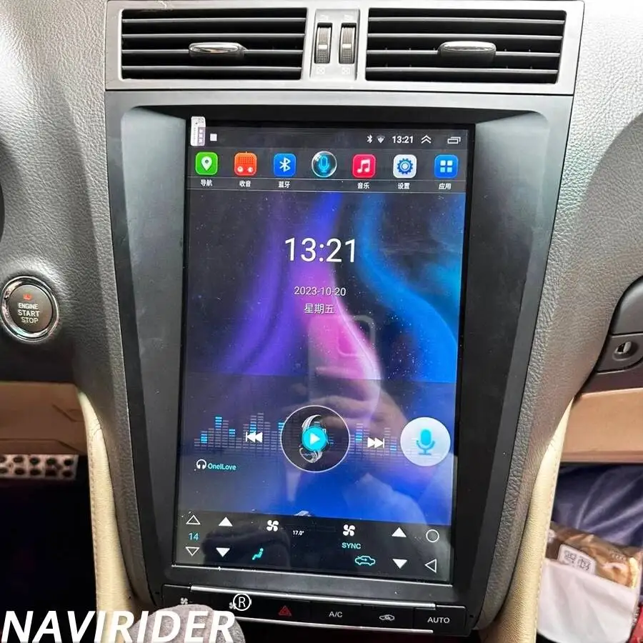 12.8Inch Android 14 Qled Screen Radio Car For Lexus GS350 Gs430 For Lexus Is 350 2008  Car GPS Multimedia Player Head Unit