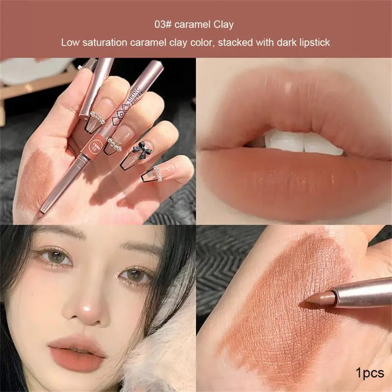 Automatic Rotary Lip Liner Easy Makeup Colour Lipstick Pencil Waterproof Long-lasting Matte Lipsticks Portable Girls Cosmetics