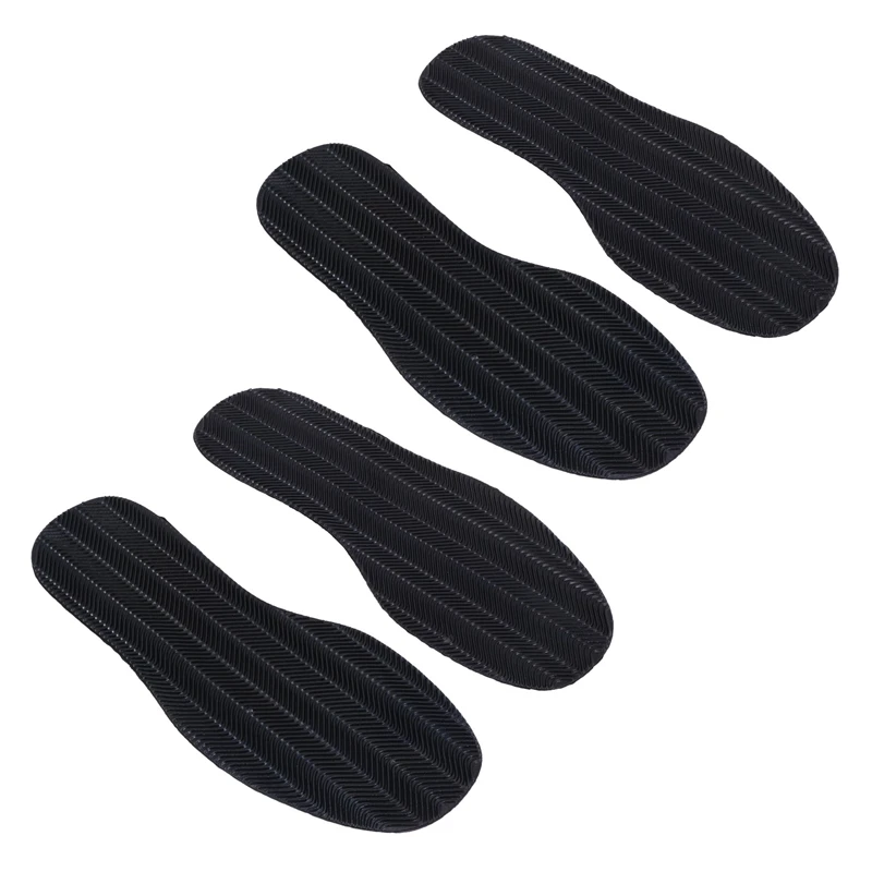 

2 Pair DIY Stick On Full Soles Heel Palm Shoe Repair Anti-Slip Grip-Rubber Pads - 29X11.5X0.2Cm