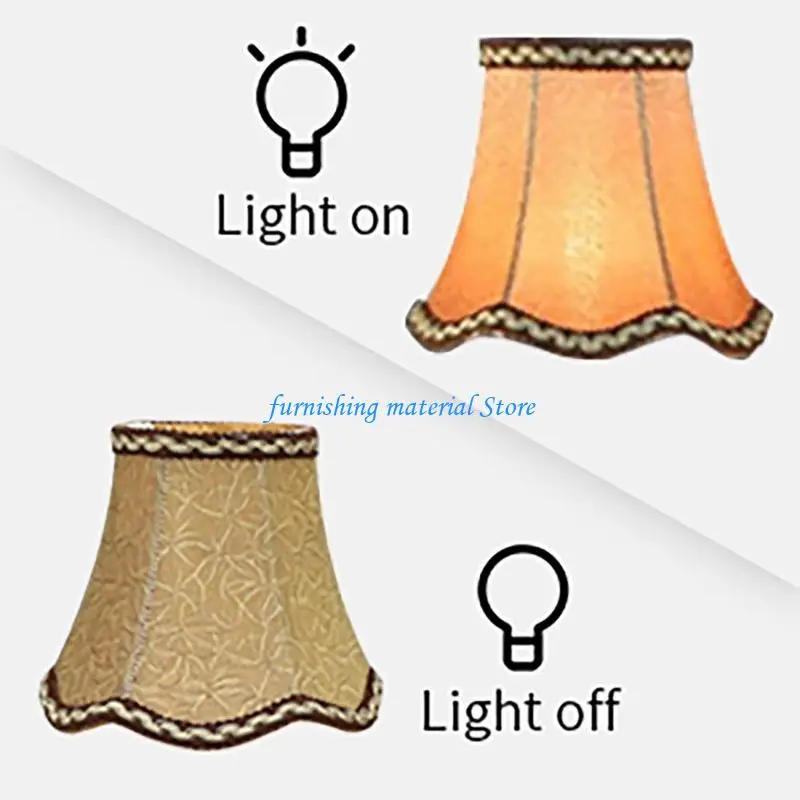 

Y5GD Set of 3 Lighting Cover Clip On Chandelier Shades Elegant Chandelier Lamp Covers