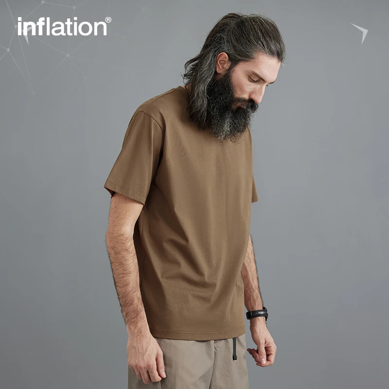 INFLATION Summer Blank Cool Feeling Tshirt Unisex Candy Color Quick Dry Sportswear Oversized Tees