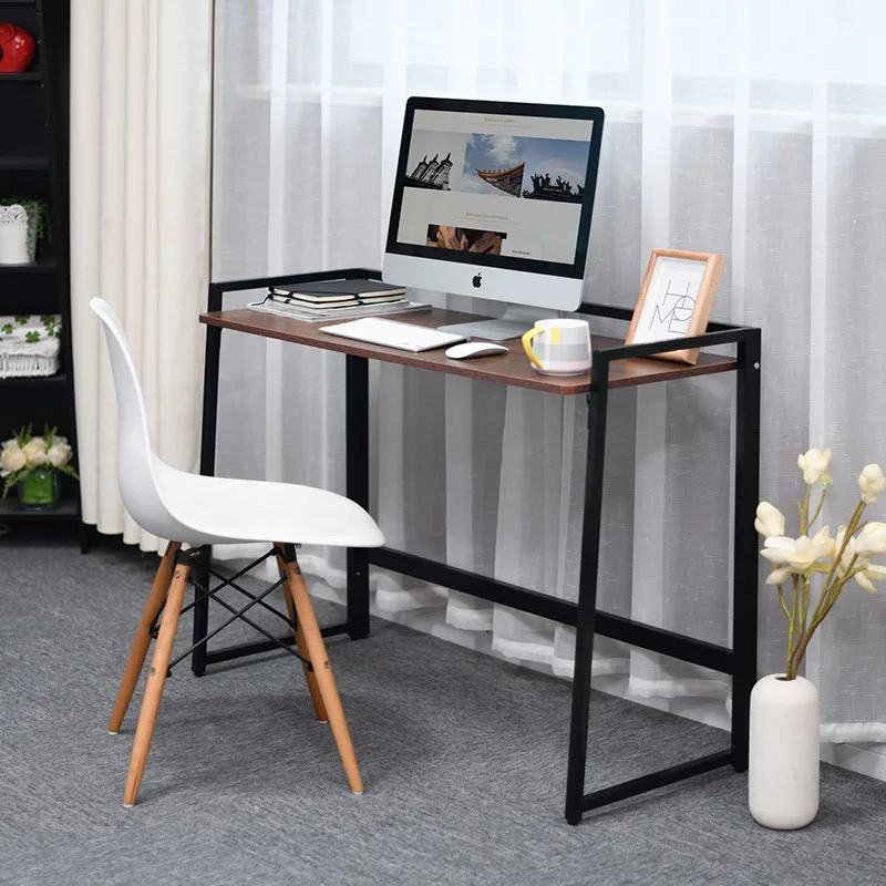 Installation-free folding laptop desk simple mobile desk study desk writing outdoor portable simple stall rectangular household