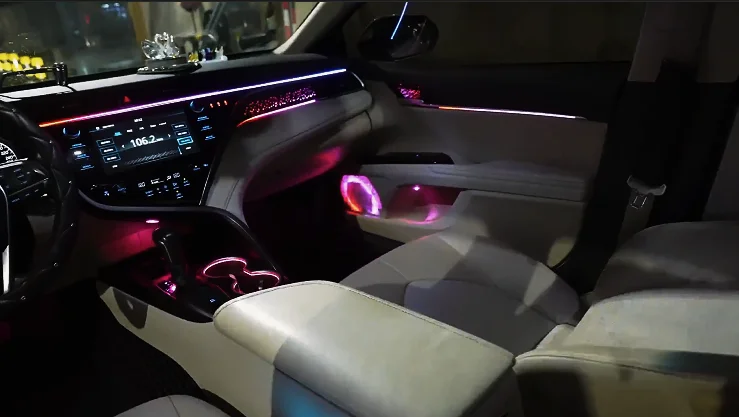2018-2023 Mid Size Sedan 64 Colors Atmosphere Lamp Symphony Dynamic LED Light Full Set Auto Interior Decoration Accessories