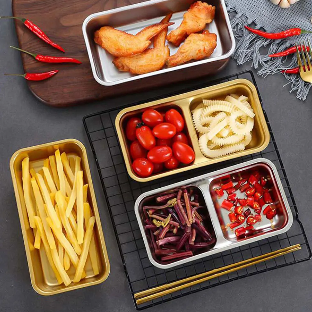 

Stainless Steel Sauce Dish Flavor Dish Kitchen Condiment Plate For Dipping Sauces Appetizer Serving Small Spice Plate