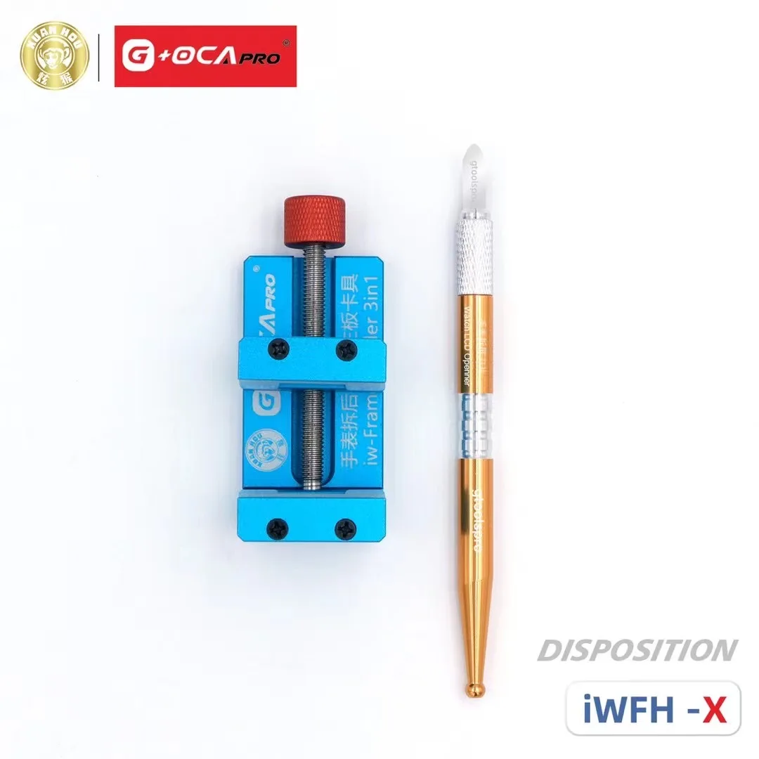 XUANHOU iW-Frame 3 IN 1 Holder/iwfh-X Fixture for iWatch Repair Holder/iWtach LCD and Back Cover Remove Holder Pry knife