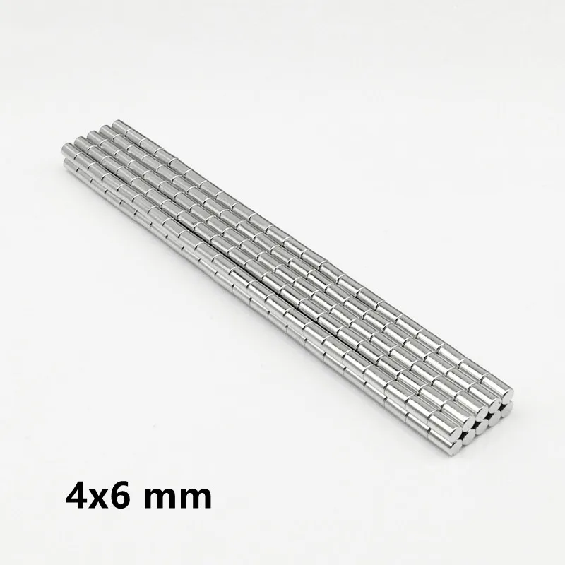 20~500pcs 4x6 mm Search Minor strong Magnet 4mm X 6mm Bulk Small Round Magnets 4x6mm Neodymium Disc Magnets 4*6 mm N35 magnetic