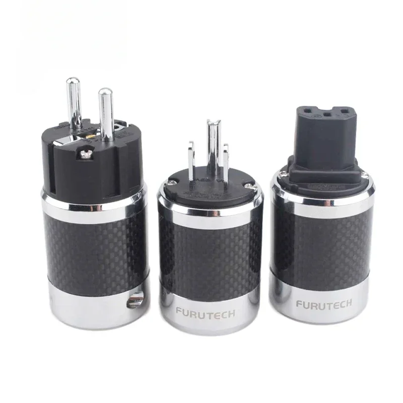 Аудиоадаптер HiFi Furutech FI50 с родиевым покрытием, вилка переменного тока из США и ЕС, разъем C13 IEC