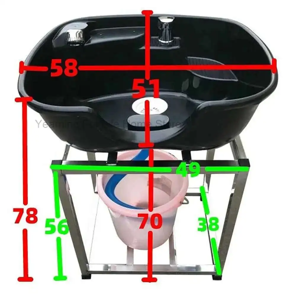 

Mobile Head Spa Shampoo Chair Washing Hair Adjust Thai Shampoo Bed Treatment Massage Chaises De Shampooing Salon Furniture