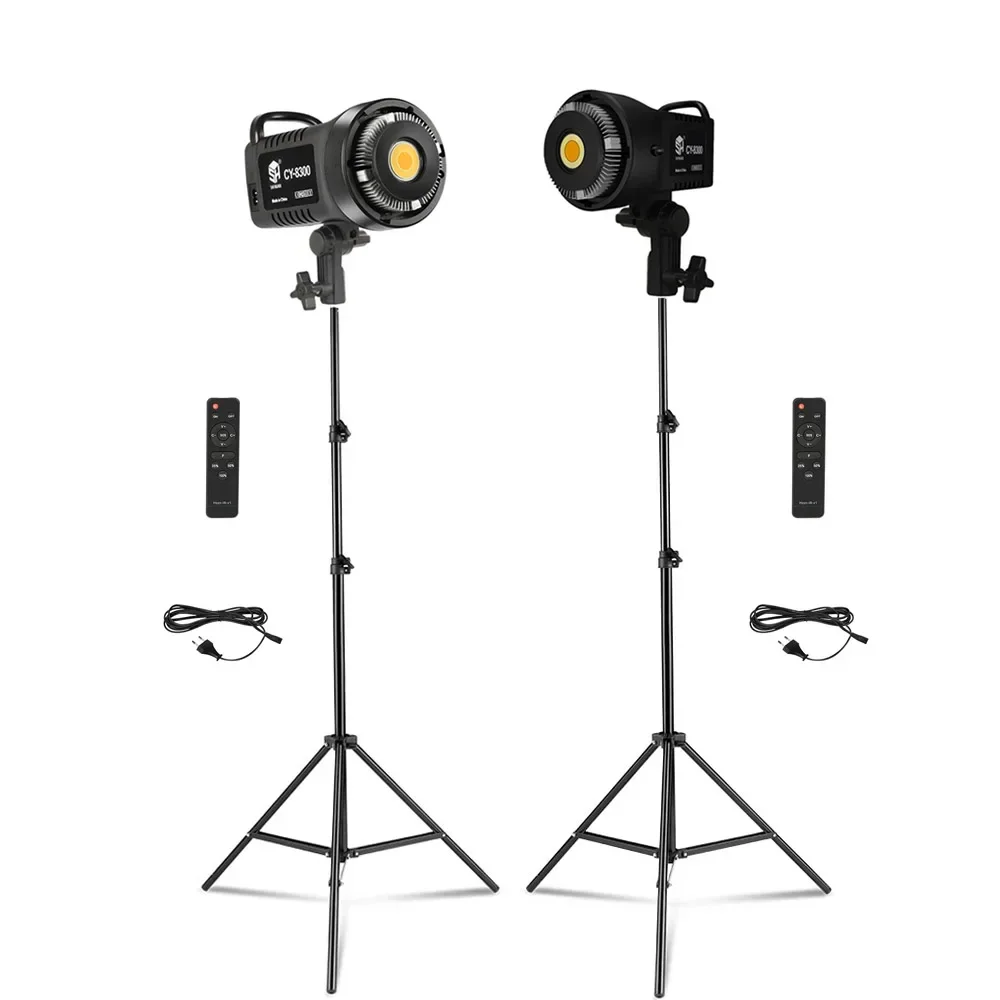 1-2 pack 100W Photography LED Video Light  Daylight-Balanced Sun Lamp for Portrait Flash Studio Accessories Youtube Live