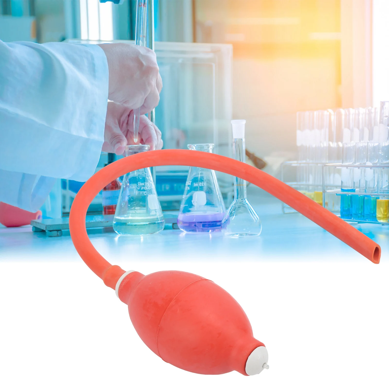 Laboratory Rubber Ball Rubber Squeeze Bulb Syringe Ball Explosion‑Proof Pressurized Laboratory Rubber Ball Rubber Squeeze Bulb