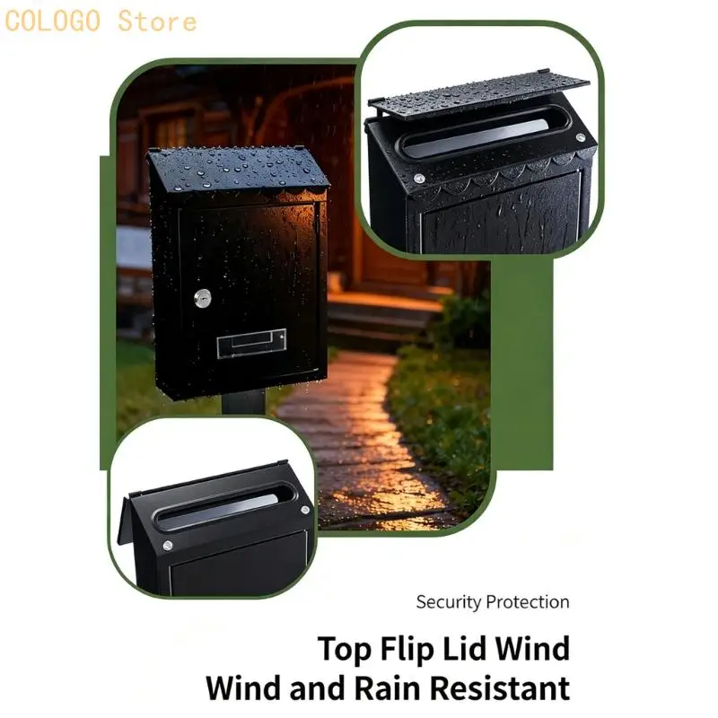 Front Door Lock Mail Holder for Wall-Mounted Paper Storage Use D0LD