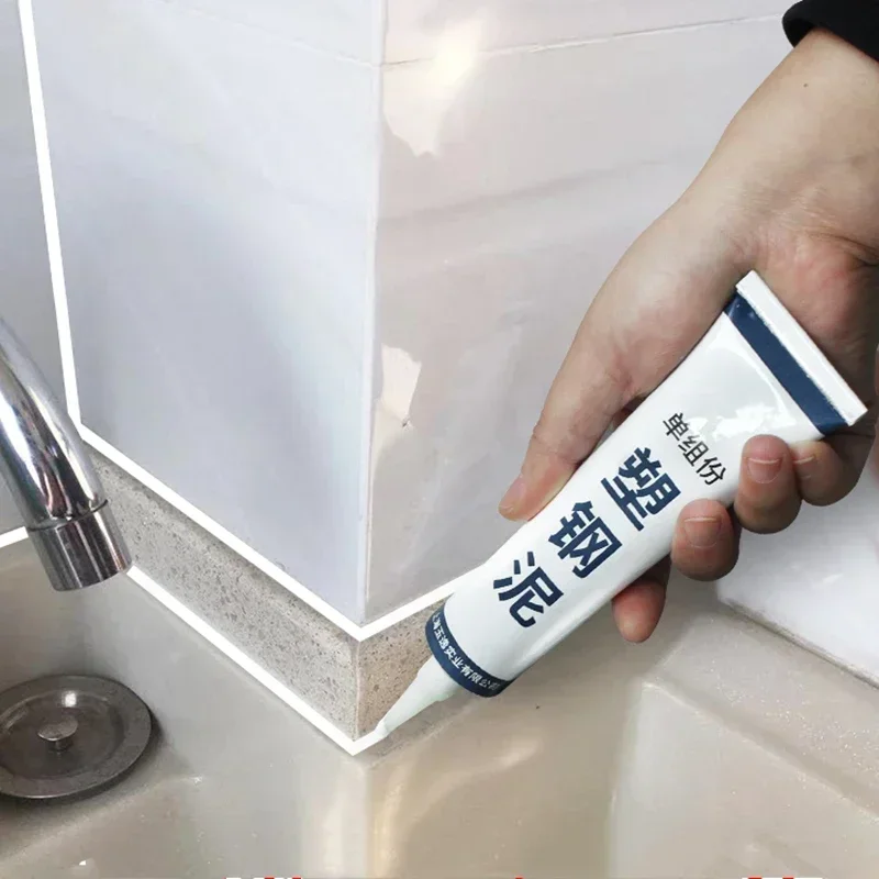 Plastic-steel Mud Kitchen And Bathroom Waterproof And Mildew-proof Glue Plugging And Caulking Sealant Sealant For Household