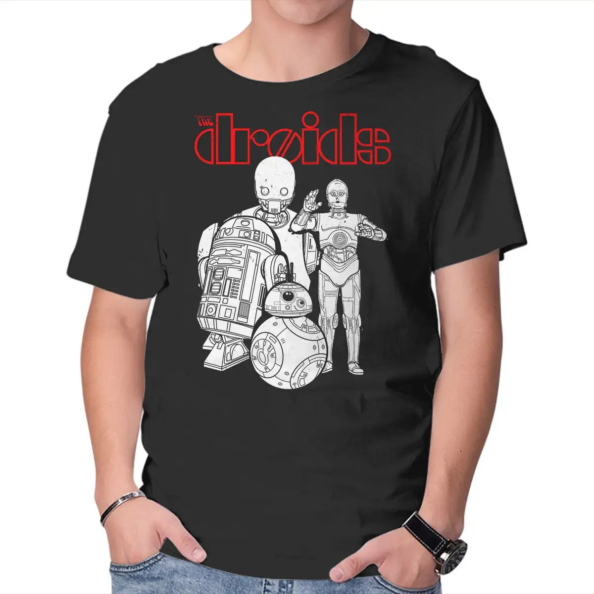 The Droids Anime Graphic T-shirts For Men Clothing Women Short Sleeve Tees Vintage High Quality 100%Cotton