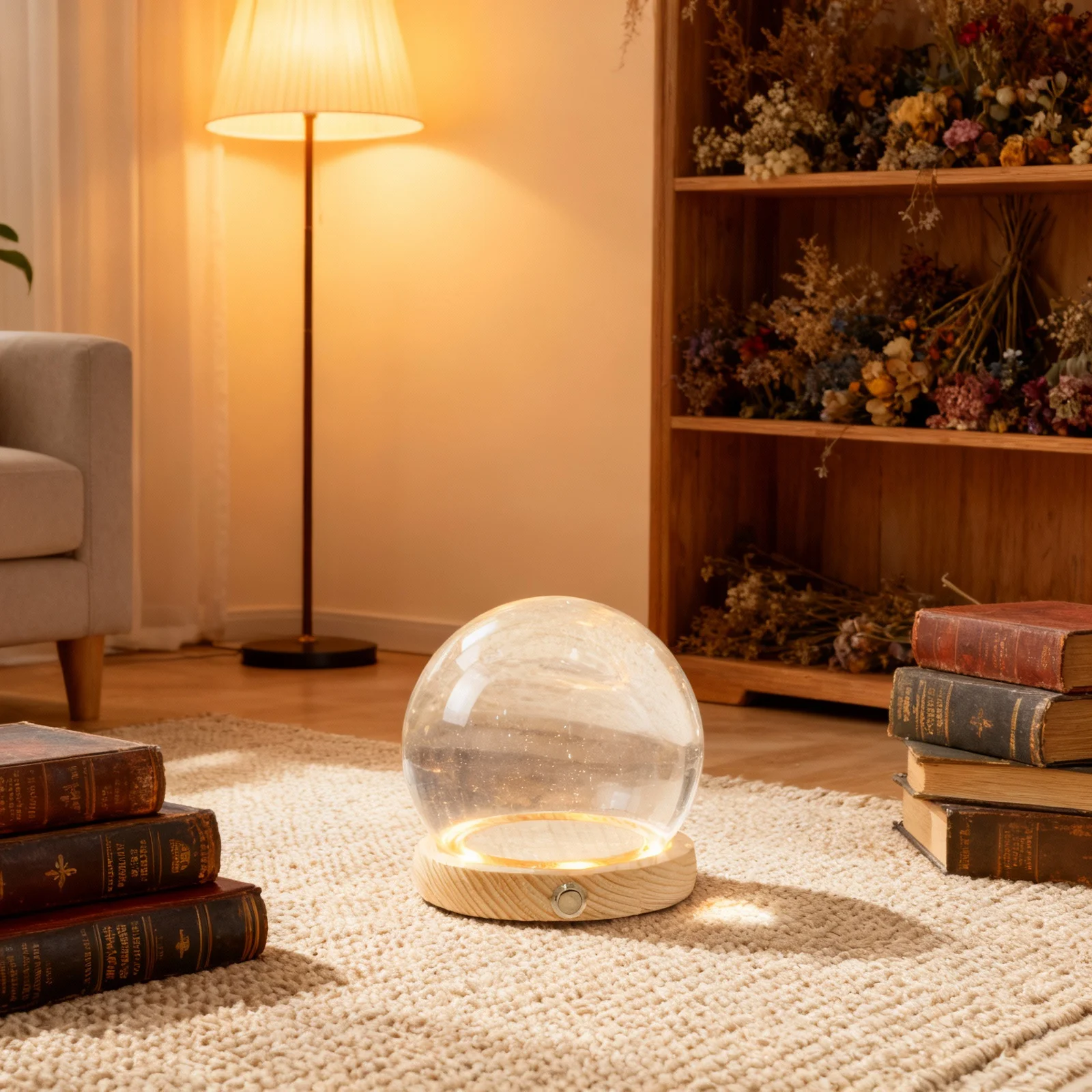 

1Set Transparent Glass Dome Cover Elegant Protective Display Cloche for Preserved Flowers Eternal Flower Home Decoration