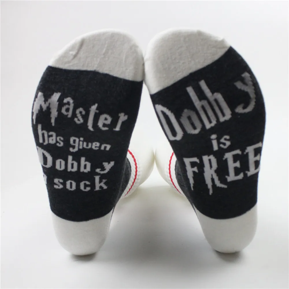 New humor words printed socks Master Has Given Dobby A Socks Dobby Is FREECotton casual socks unisex socks