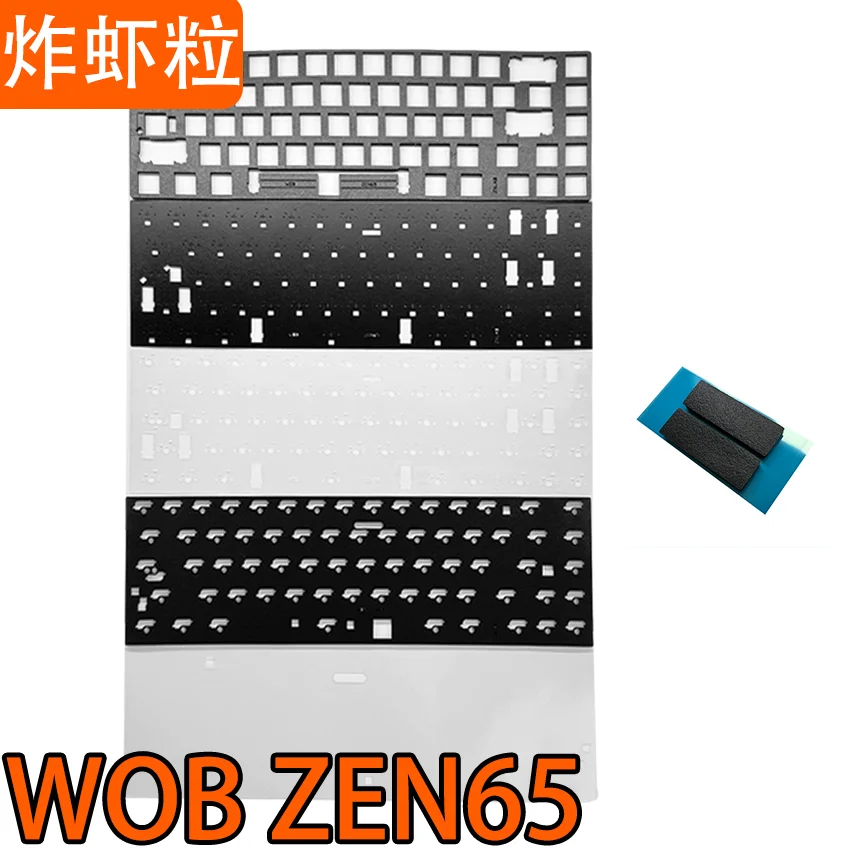 WOB ZEN65 Mechanical Keyboard Sound Pack PORON Sandwich Cotton PET Voice Actor Pad Shaft Bottom Padding Cotton