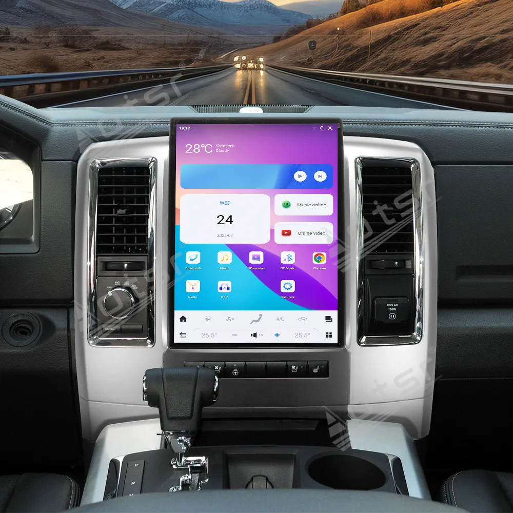 

13.8 inch Carplay Android 13 Car GPS Navigation For Dodge Ram 2008-2011 Multimedia Player Head Unit Car Radio Offline Maps