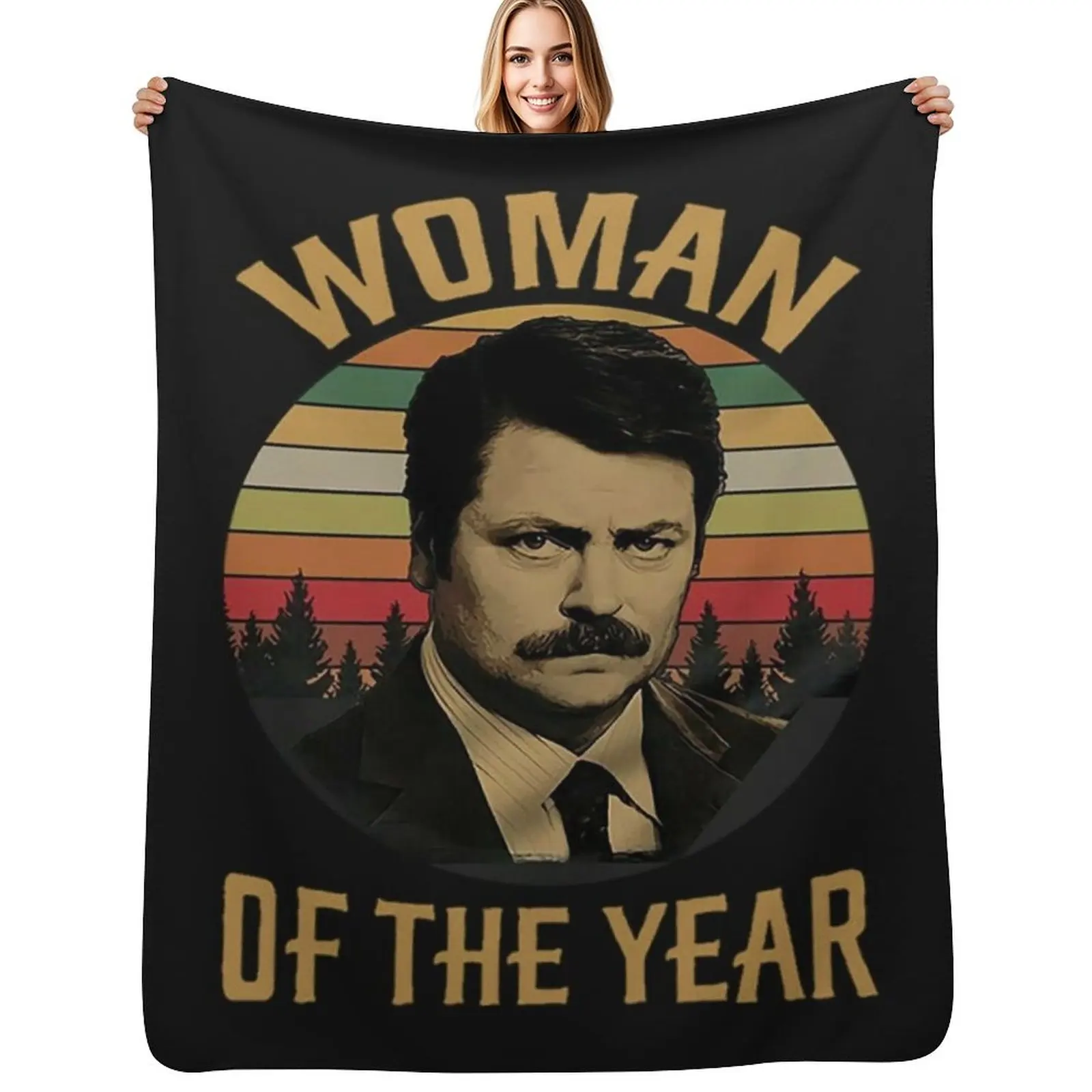 

Ron Swanson T-Shirtron swanson SHIRT, parks and rec shirt-the worst john ralphio-parks and rec parks and recreatio Throw Blanket