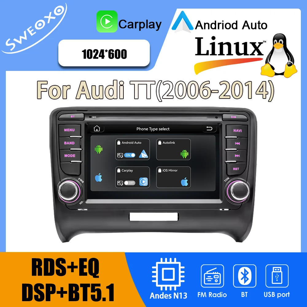 For Audi Tt (2006-2…