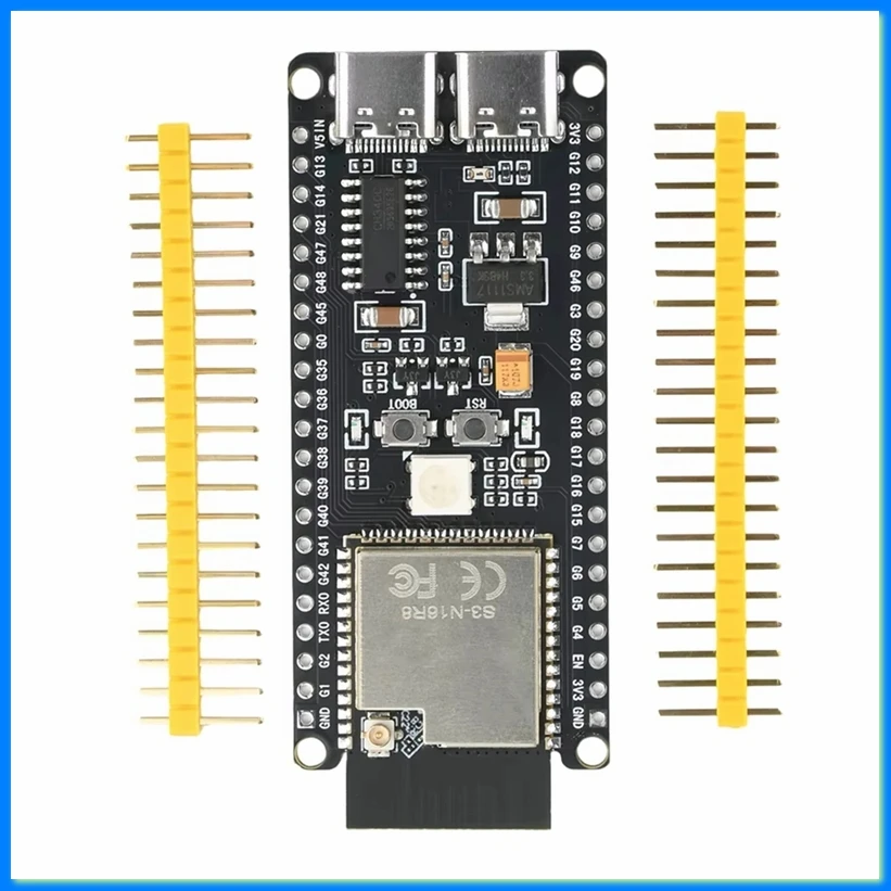 Carte de développement de base Type C ESP32-S3-N16R8, carte de développement WiFi BLE, ultra faible consommation, ESP-32 ESP-32S ESP 32-A19I