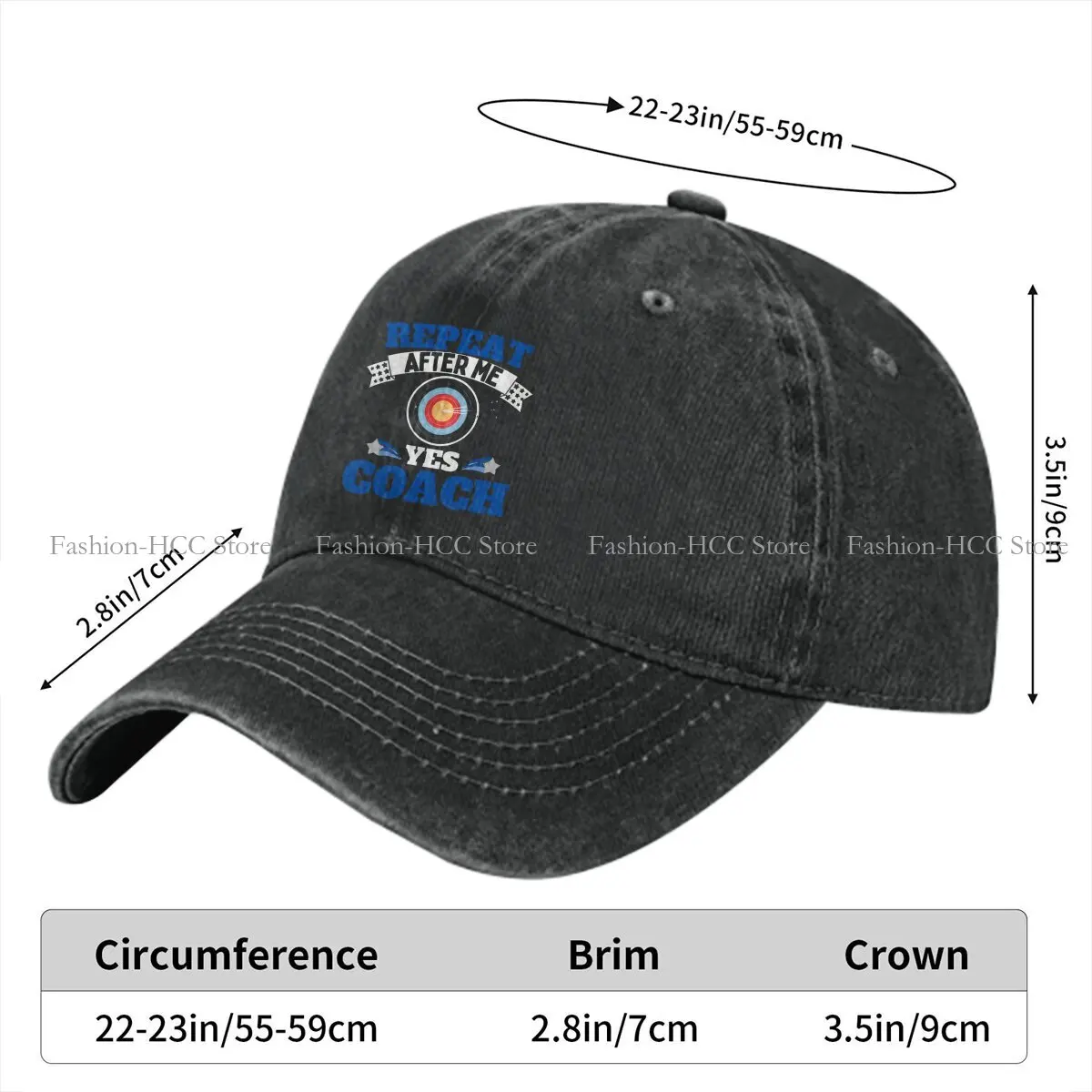 Repeat After Me Yes Baseball Caps Peaked Cap Archery Sport Sun Shade Hats for Men Women