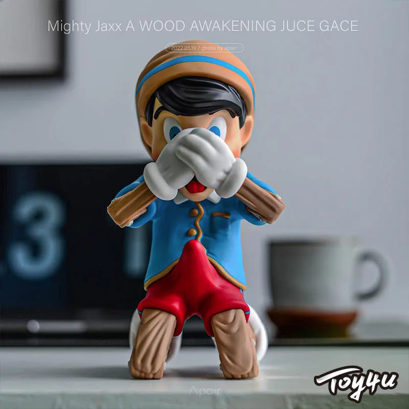 TOY4U spot MIGHTY JAXX A WOOD AWAKENING inner struggle Pinocchio trendy play desktop ornament children's toy gift