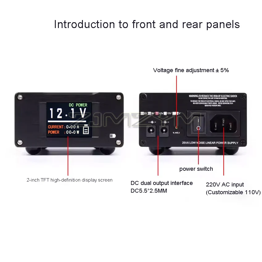 SPD-25PRO Low Noise Power Supply 25W DC Linear Regulated Power Supply 5V 12V 15V Input Voltage 220V/110V - Image 5