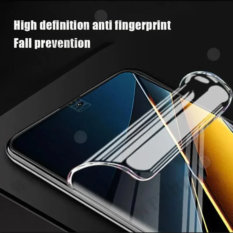 5 Pcs Hydrogel Film For Xiaomi Redmi Note 14 13 12 Pro Plus Poco X6 X5 F6 Pro Xiaomi 14T 13T 12T Pro Full Cover Screen Protector