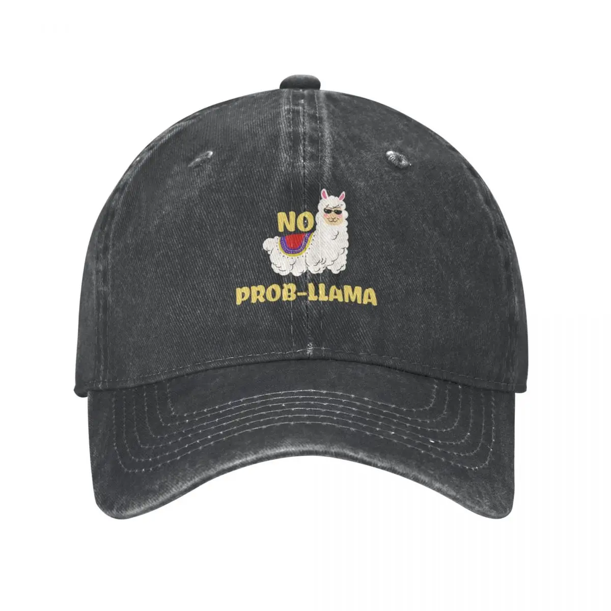 قبعة رعاة البقر No Prob-llama Golf Wild Ball Hat ملابس الشارع قبعة مزركشة للأولاد والنساء