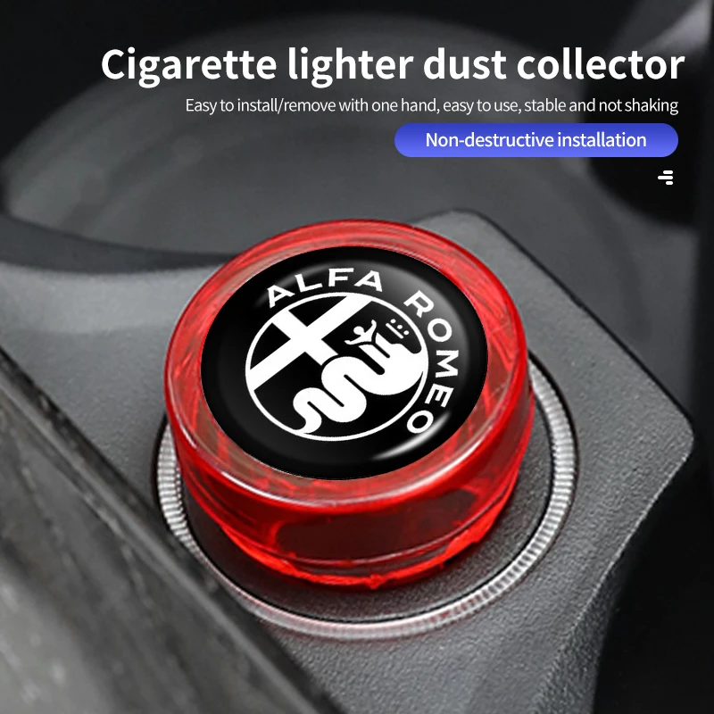 2026 pegatina caliente cubierta de enchufe de coche tapa de encendedor de cigarrillos funda protectora a prueba de polvo para Alfa Romeo Giulietta GT 159 147 156 Mito Bre