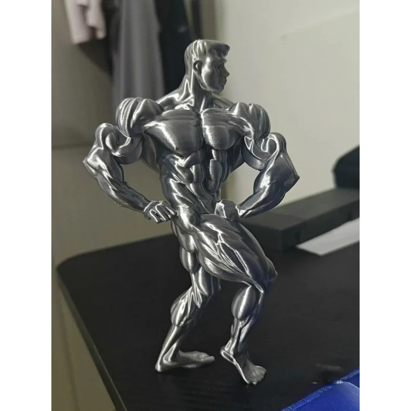 Muscle-building figurines for the gym tabletop decoration, statues for fitness enthusiasts' collection.