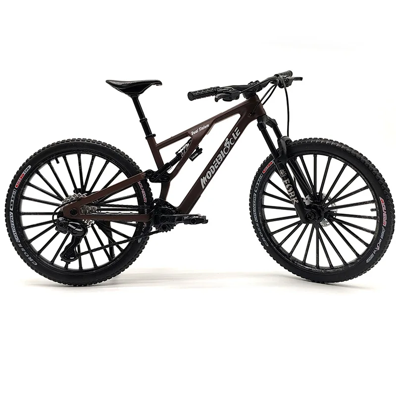 New 1:8 Model Mini Alloy Bicycle Diecast Metal Toy Bikes Mountain Finger Bicycle Model Simulation Collection Gifts Toys Boys