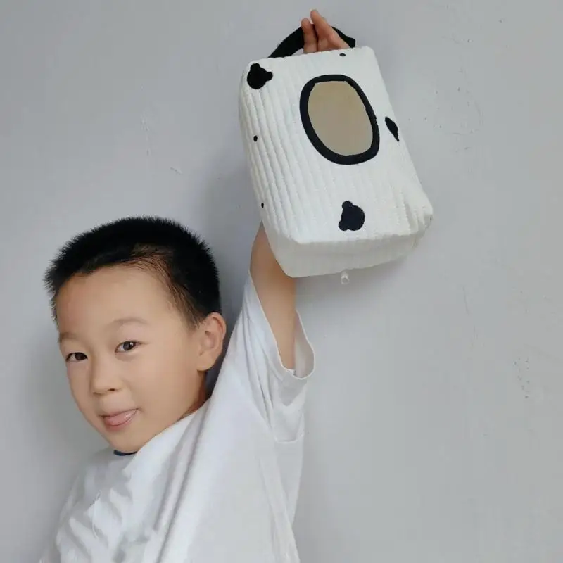 R66D الصغار مناديل حامل حافظة مناديل قطنية حقيبة عربات الأنسجة المنظم للسفر في الهواء الطلق ضروري لعربة الأطفال حديثي الولادة #3