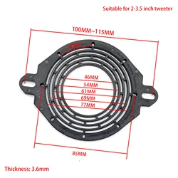 2pcs Car Tweeter Midrange 2-3.5 Inch Tweeter Speaker Mount Spacer Bracket Holder Dashboard Multif Unctiona Adapter for Car