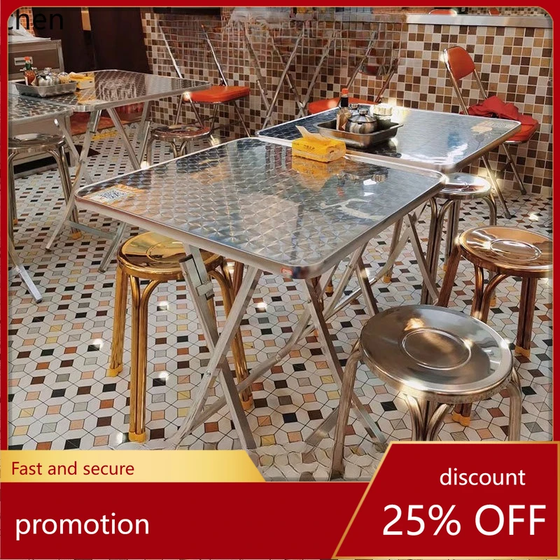 

LXC Dining Table and Chairs Afternoon Tea Folding Table Large Stall Multi-functional Outdoor casual Folding Table and Chairs