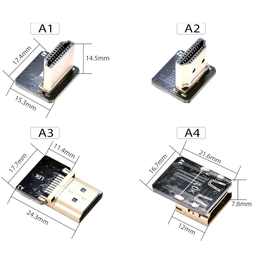 Anti-interference Ribbon FPV HDMI-Compatible Connector Flexible Flat Cable Raspberry Pi 4 Micro Mini HDMI-compatible