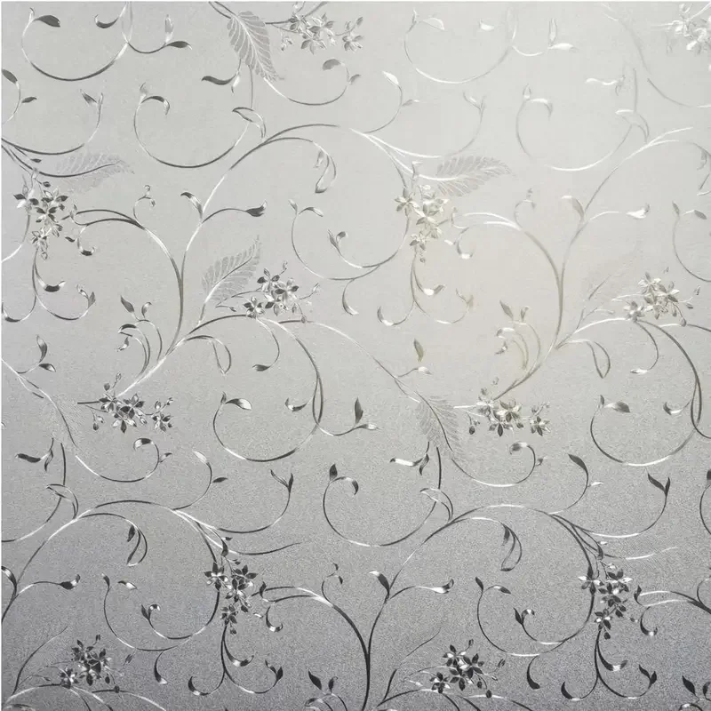 Window Privacy Film Frosted Glass Electrostatic Vinyl Cover Window Sticker Suitable for Home Office Bathroom Decoration
